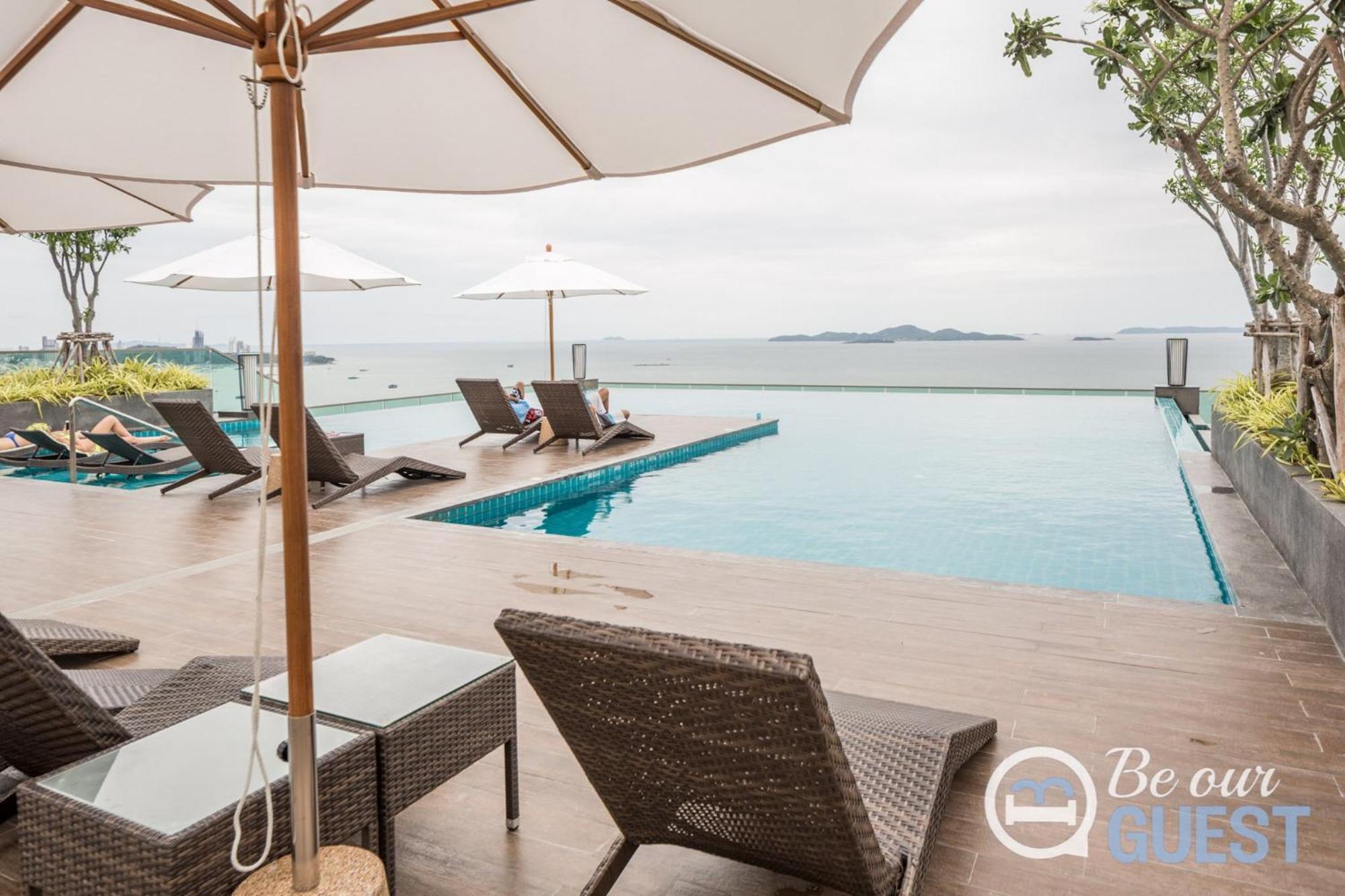 Stunning Sea View Condo On The Beach - Monthly Stay Pattaya Esterno foto